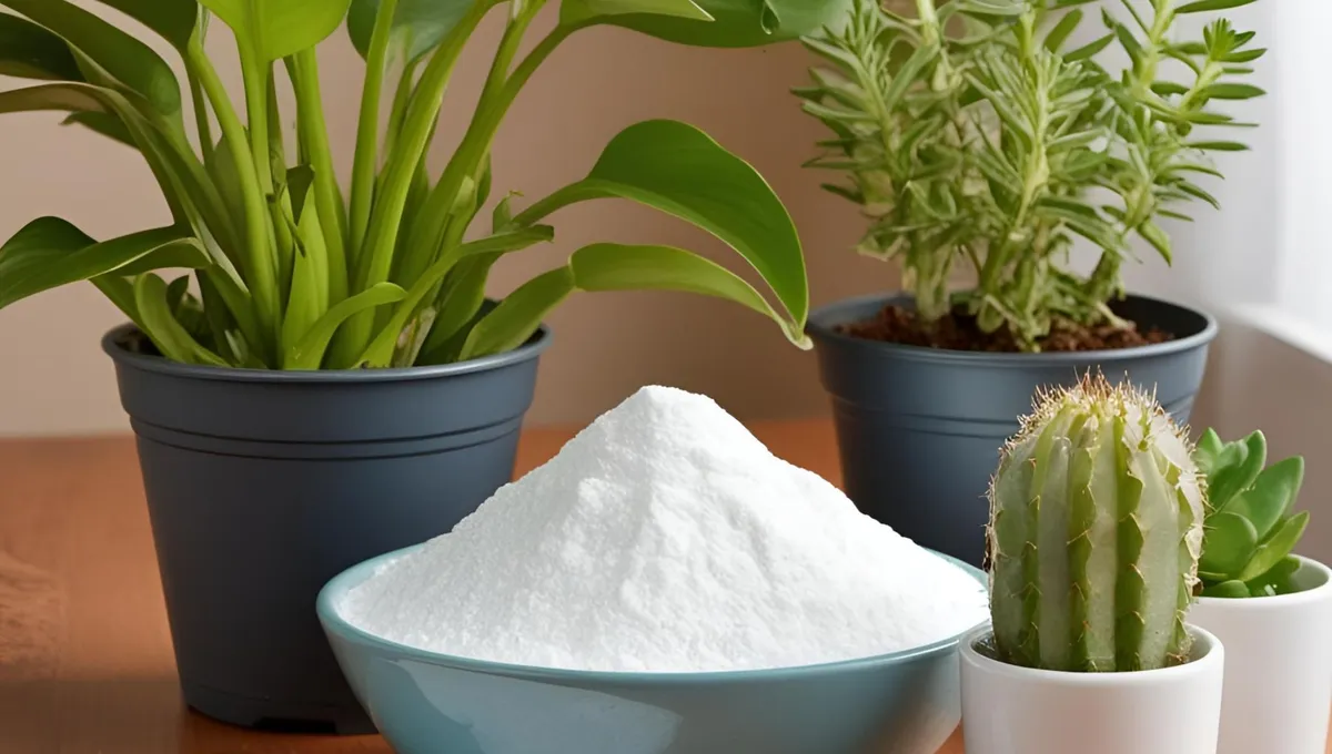 Proč je dobré používat jedlou sodu k posypání pokojových rostlin: jak na ně působí.